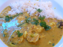 Malaysian prawn curry